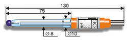 Лабораторний pH-електрод ЕС-10607 (ЕСЛ-45-11)