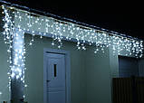 Новорічна гірлянда Бахрома 500 LED, Білий холодний світ 24 м, 22,5 W, фото 2