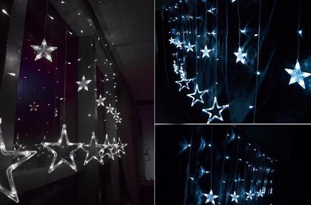 Новогодняя гирлянда "Звезды бахрома" 170 LED, 3,2 Метра - фото 8 - id-p599387281