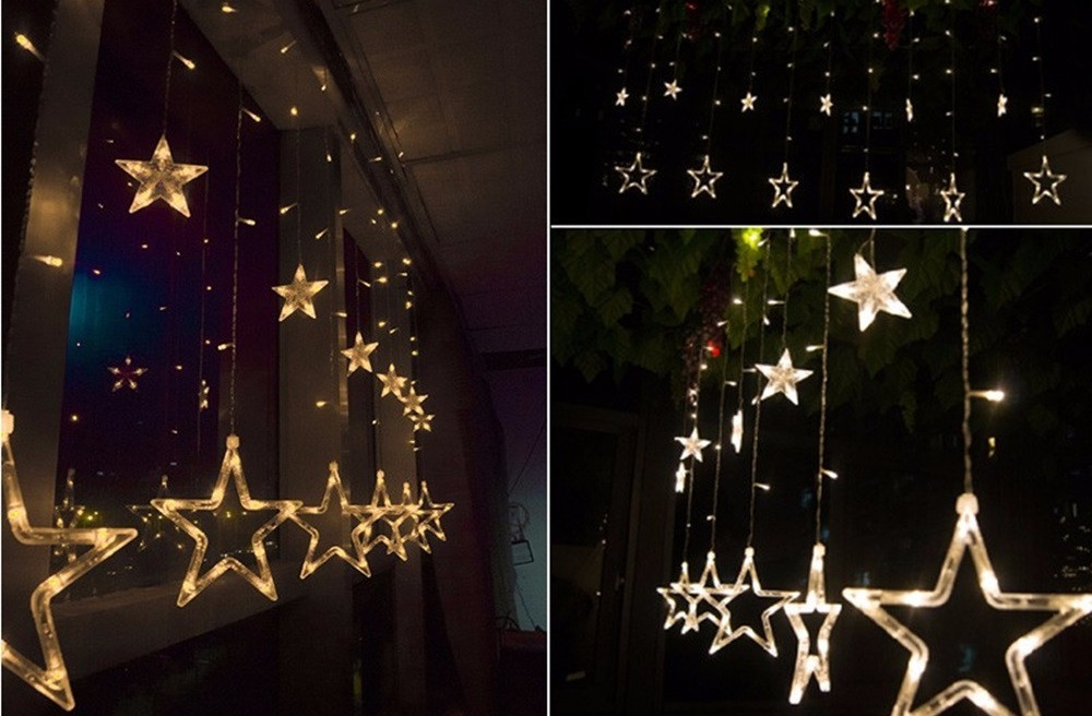 Новогодняя гирлянда "Звезды бахрома" 170 LED, 3,2 Метра - фото 9 - id-p599387281