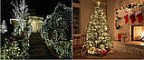 Новогодняя гирлянда 300 LED, IP44, Длина 22 М, Белый теплый свет, фото 5