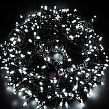 Новорічна гірлянда 200 LED, IP44, Довжина 14 М, Білий холодний світ, фото 3