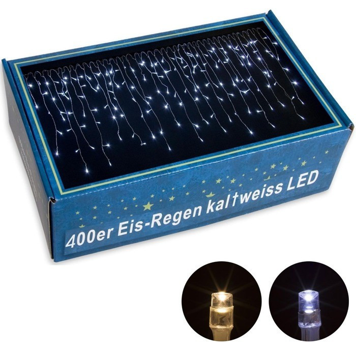 Новогодняя гирлянда штора 400 LED 10 м - фото 1 - id-p599387389