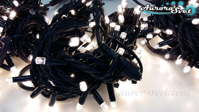 LED гирлянда от AuroraSvet нить (нейтральный белый) 10м