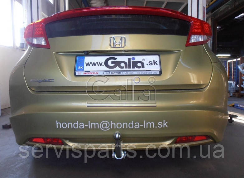 Оцинкованный фаркоп для Honda Civic 2011- (Хонда Сивик) - фото 4 - id-p599465556