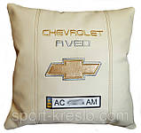 Подушка декоративна у авто з логотипом Chevrolet, фото 5