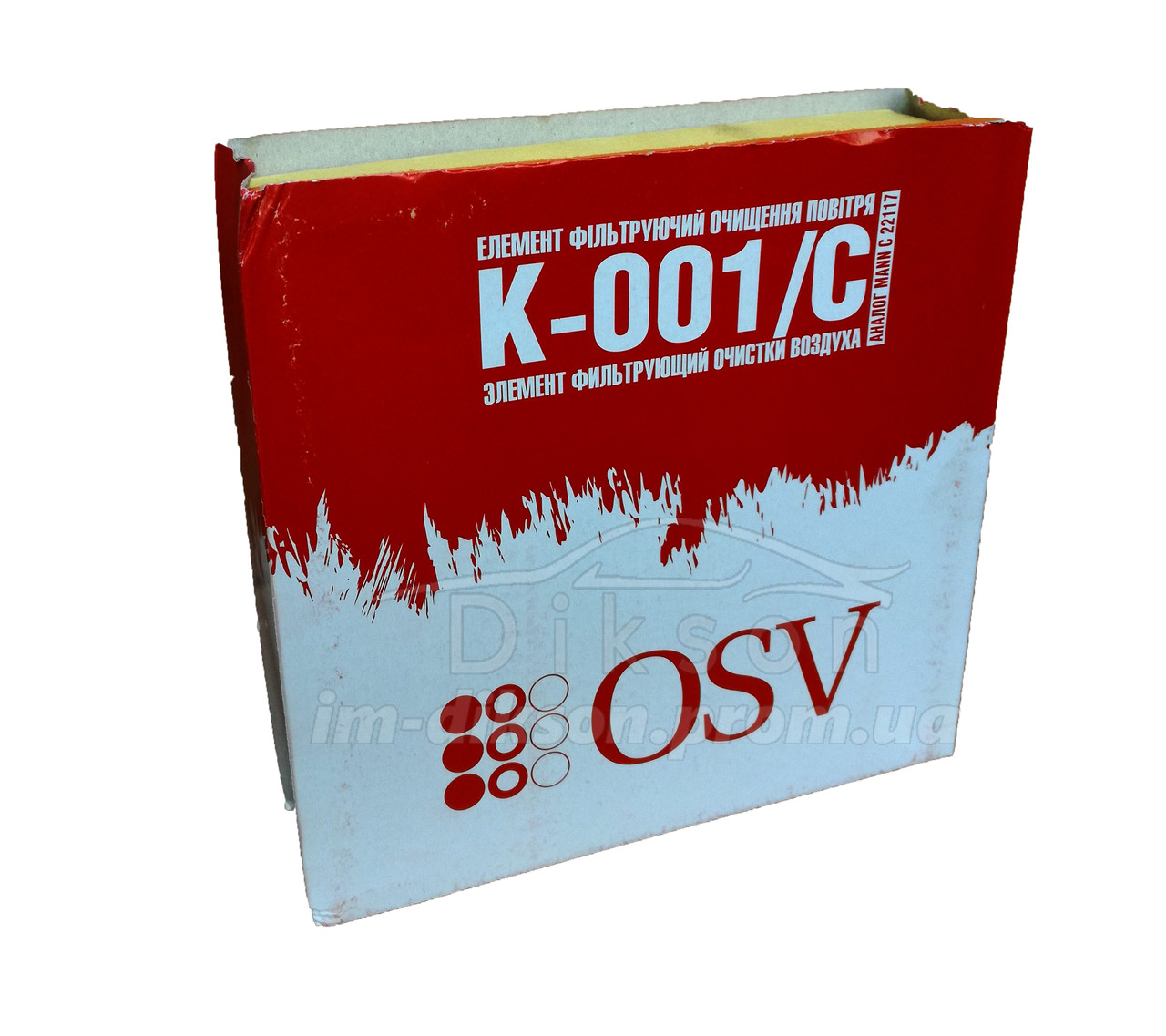Фільтр повітряний OSV К-001/C