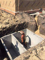 Септик з гідробетону марки W8 водонепроникний монолітний 5000 л.