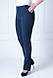 Жіночі класичні штани "Галла" синього кольору, фото 2
