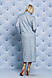 Кардиган трикотажний жіночий св-сірий, фото 4