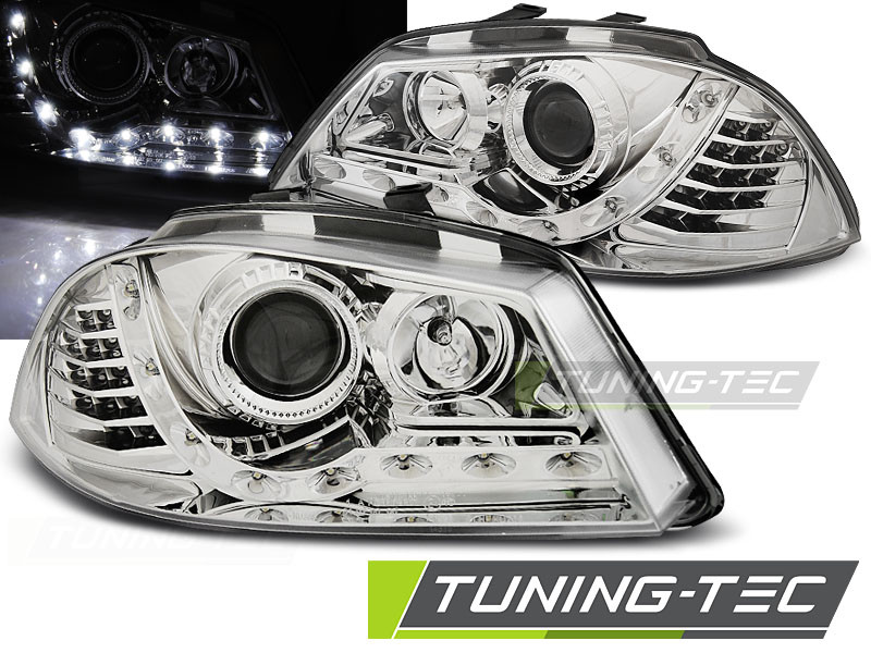 Фари передні тюнінг оптика Seat Ibiza 6L хром