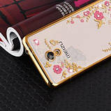 Чохол бампер із золотими стразами для Meizu M5s, фото 2