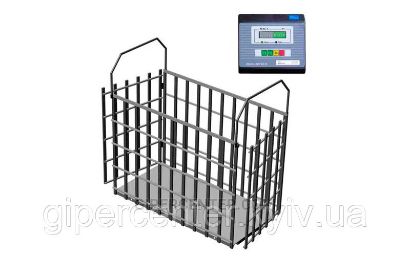 Ваги для зважування дрібної рогатої худоби Промприлад ВН-300-4-Т до 300 кг (h1200, 1250х1250 мм)