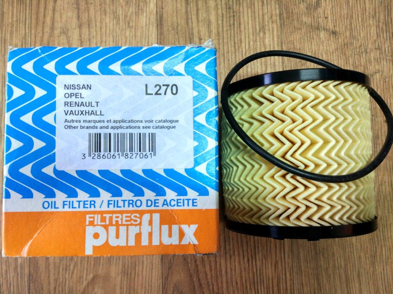 Фільтр масляний Renault Master, Opel Movano 2.2, 2.5, 1998-2006, Purflux L270