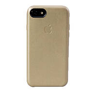 Золотой кожаный чехол для iPhone 7, 8