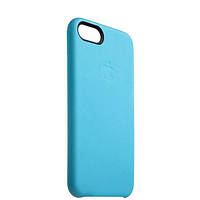 Голубой кожаный чехол для iPhone 7, 8
