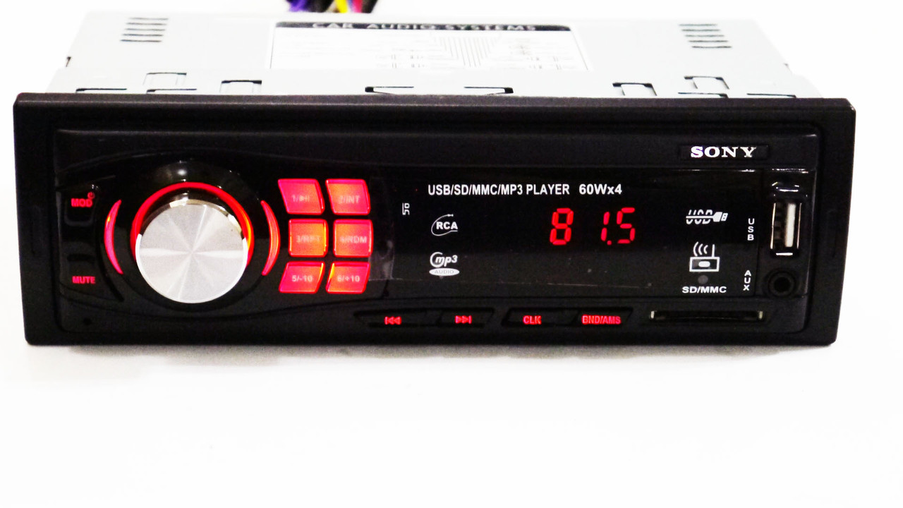 Автомагнітола GT-660U ISO USB+SD+FM+AUX+ пульт (4x50W)
