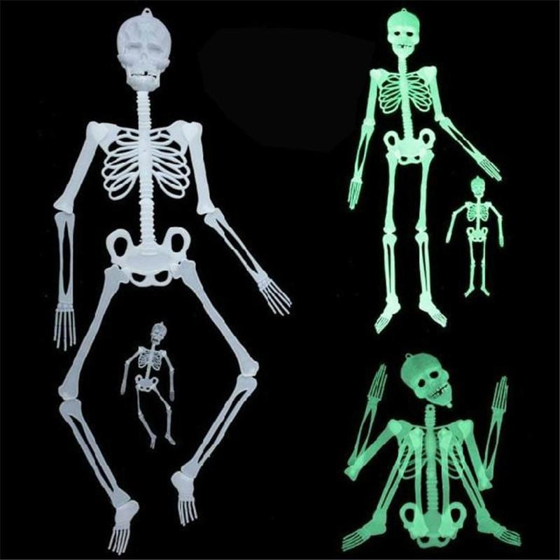 Скелет фосфорний підвісний 90 см світиться в темряві - декорація на хеллоуїн