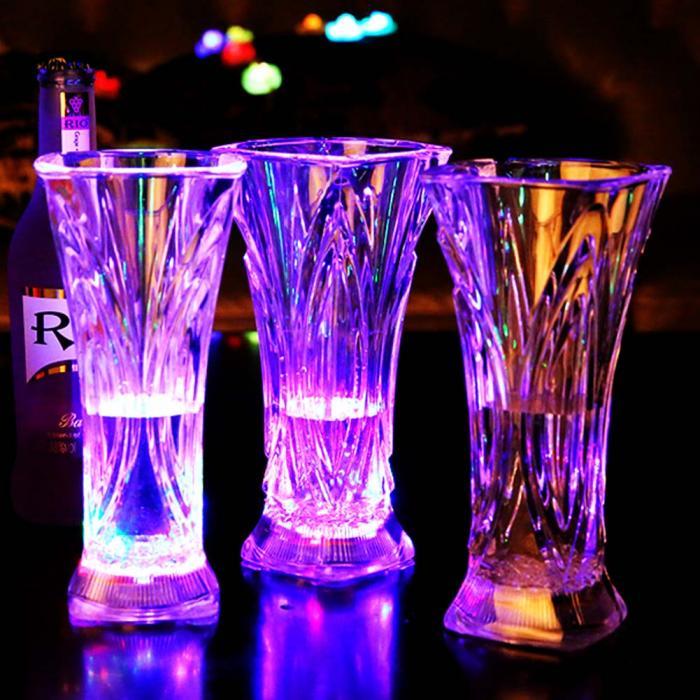 Светящиеся Led стаканы бокалы Luminous Cup стакан большой фигурный с подсветкой - фото 4 - id-p700651057