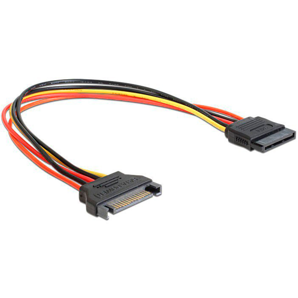Кабель-подовжувач живлення SATA, Cablexpert CC-SATAMF-01