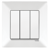 Вимикач скр. 3 білий Meridian Vi-Ko
