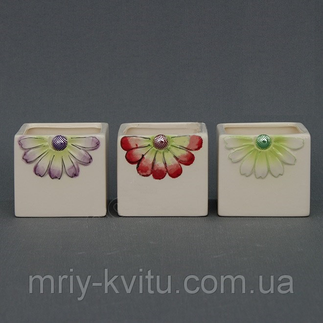 Горщик керамічний для пересадки кактусів К12.005.07