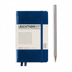 Блокнот Leuchtturm1917 кишеньковий Темно-синій в лінію 9х15 см (342918) (4004117393808)