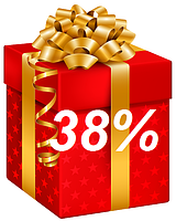 АКЦІЯ!!! У ПОДАРУНОК 38%