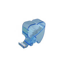 Диспенсер для ватних валиків із коліщатком, у формі зуба CD01, синій