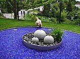 Декоративні камені скляні сині, фото 2
