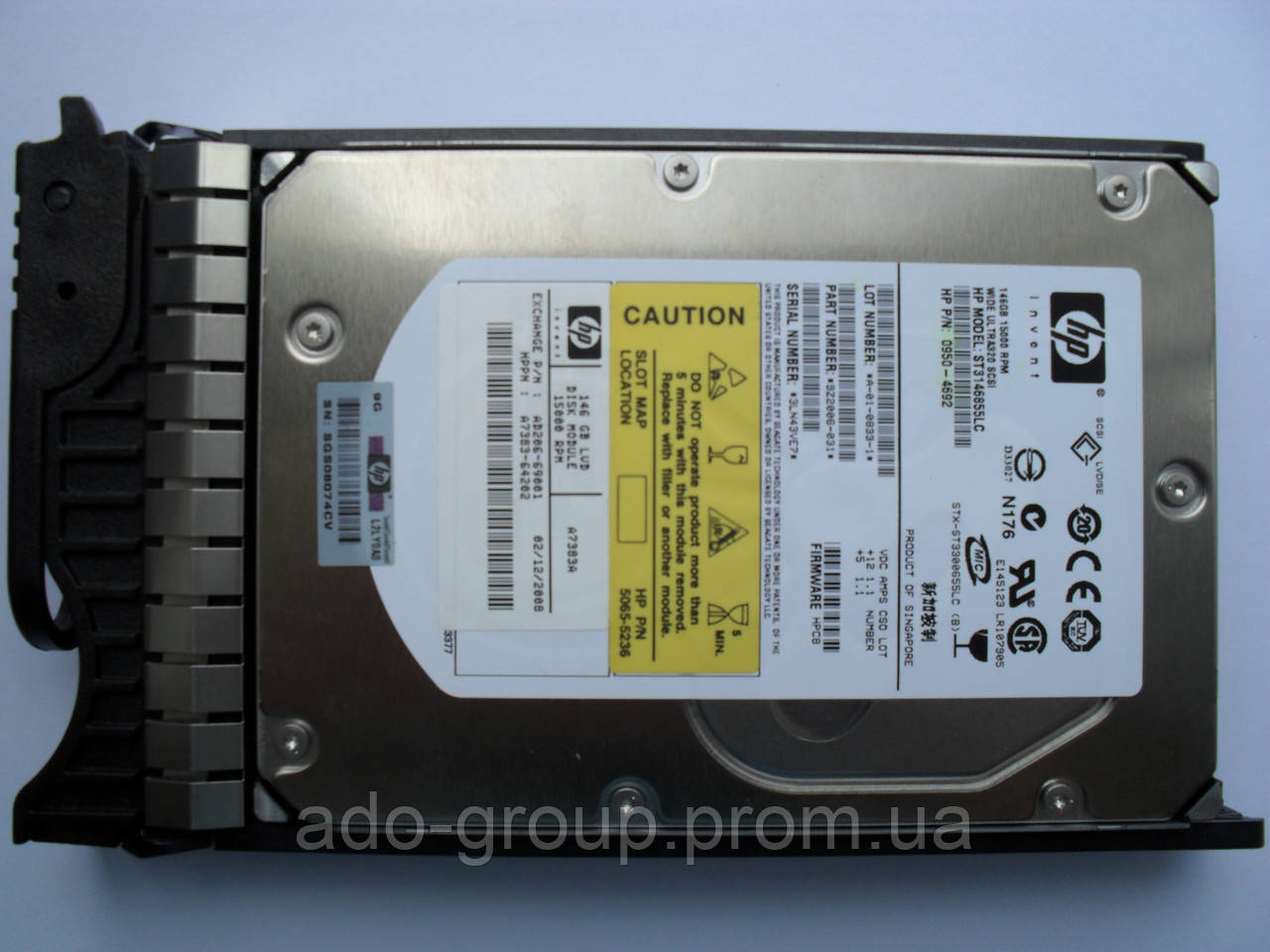 Жорсткий диск для сервера HP 146GB SCSI 15K U320 80pin 3.5" LFF HDD
