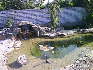 Пристрій штучного водоймища . Декоративний ставок., фото 3