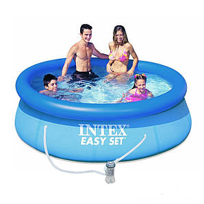 Надувний басейн intex 28112 Easy set 244 х 76 см. з фільт-наоссм 1250 л\ год