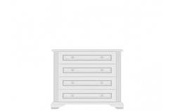Комод 4S/90 Вайт/White (Гербор/Gerbor) з шухлядами 940х445х930 мм