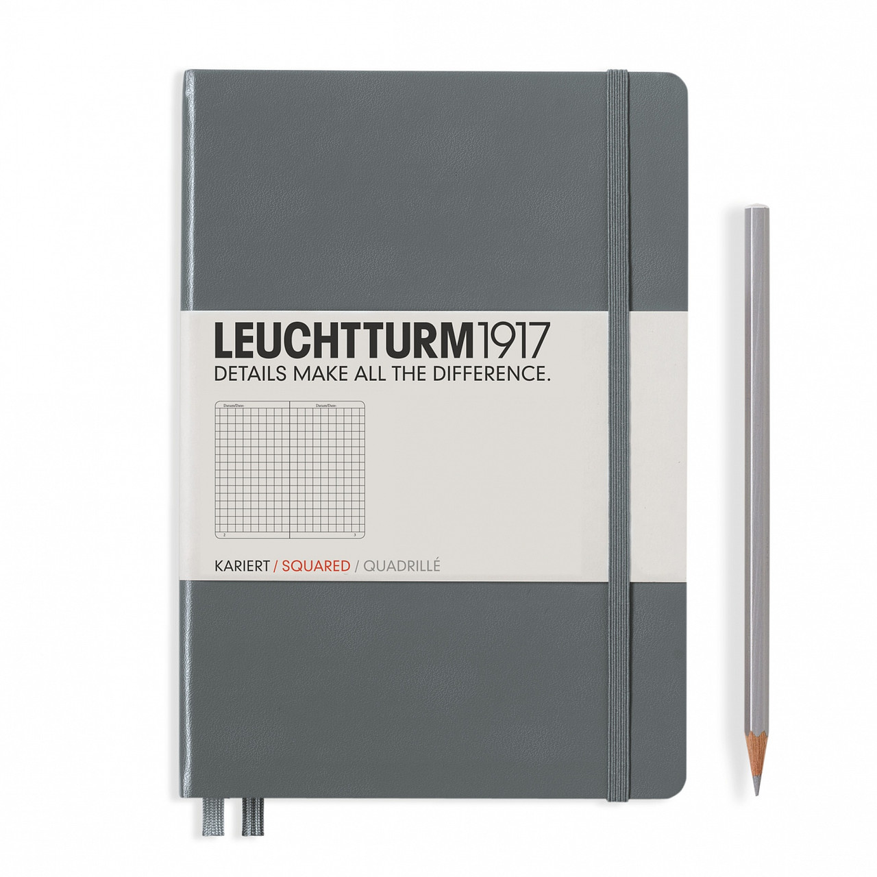 Блокнот Leuchtturm1917 середній А5 Антрацит в лінію 14,5х21 см (344782)