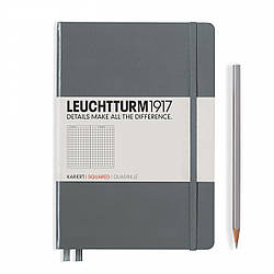 Блокнот Leuchtturm1917 середній А5 Антрацит в лінію 14,5х21 см (344782)