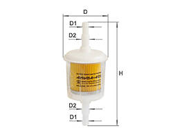 Паливний фільтр Alpha -401 Ваз прямий/140