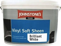 Водоэмульсионная краска для стен и потолков Johnstone's Vinil Soft Sheen, виниловая, 5 л