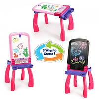 Двосторонній мольберт англомовний рожевий VTech DigiArt Creative Easel Pin