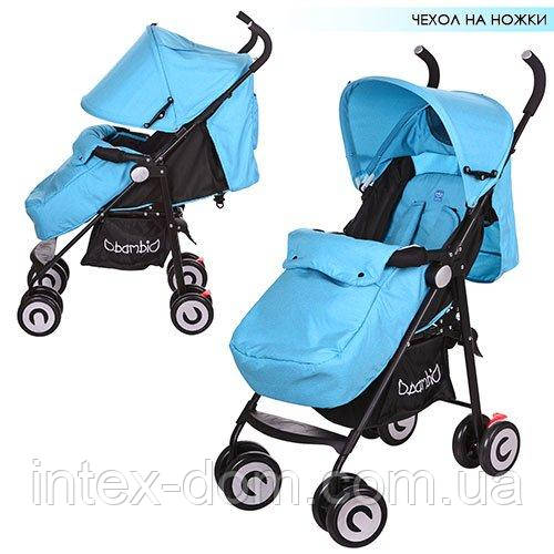 Дитяча коляска-тростина Bambi (M 3458-12) з посиленими колесами