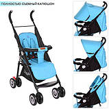 Дитяча коляска-тростина Bambi (M 3458-12) з посиленими колесами, фото 2