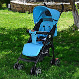 Дитяча коляска-тростина Bambi (M 3458-12) з посиленими колесами, фото 3