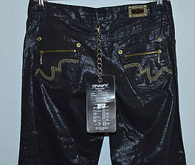 Жіночі джинси чорні льон полірування ESPARANTO