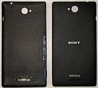 Крышка задняя Sony C2305 S39h Xperia C, черная