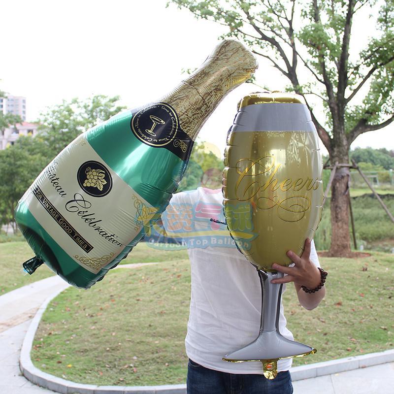 Фольгований Куля Шампанське 83см X 43 см