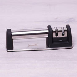 Точилка для ножів Kamille (ножеточка) з 2 видами точив (груба заточення і керамічна полірування)