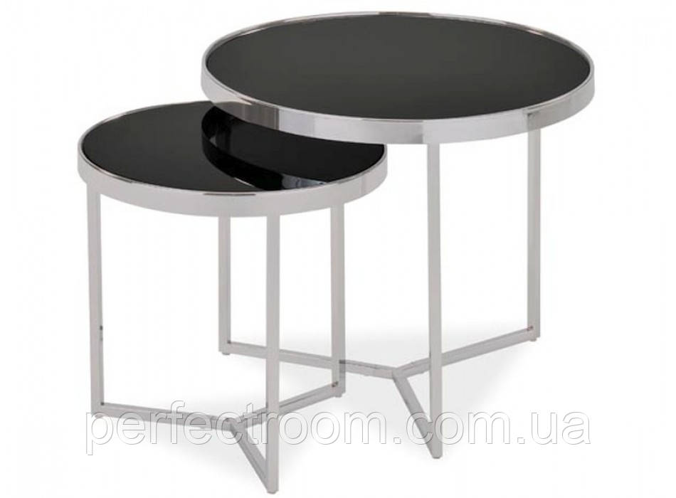Комплект журнальних столиків Signal DELIA II — 60x60x52 і 45x45x45 см