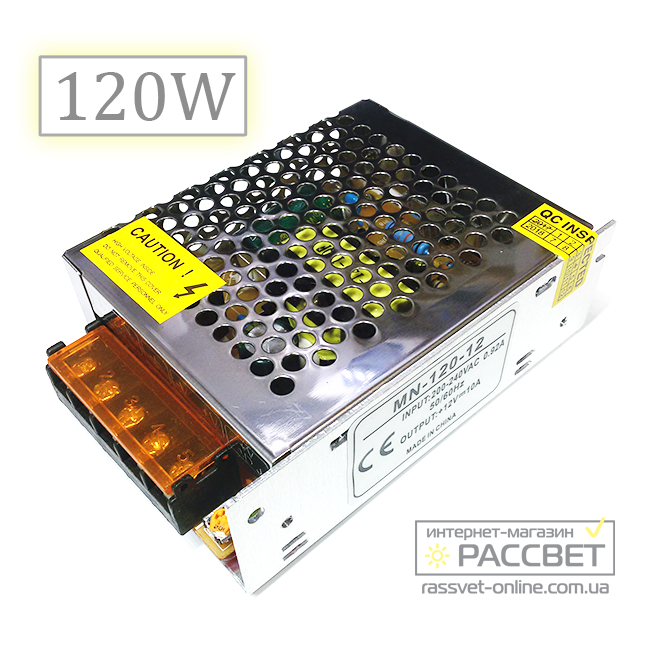 Блок питания 120W MN-120-12 12V 10А Compact (120Вт 12В 10А) для светодиодной LED ленты, модулей, линеек - фото 10 - id-p365540342