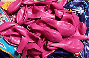Повітряні кулі латексні 10", пастель, колір рожевий 26 див. в уп. 10 шт.