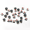 Кнопка тактова 6 х 6 х 3.1 мм 4pin red SOP4 SMD мікроперемикач телефон сигналізація брелок remote control, фото 4